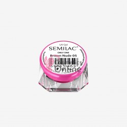 Gel uv Semilac Only One Brown Nude 5 ml + 1 pigment color Neon Cadou